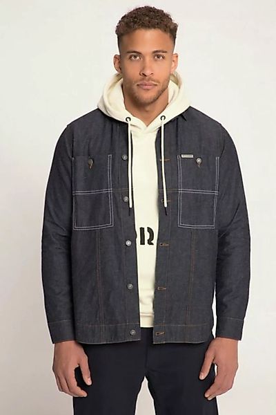 STHUGE Businesshemd STHUGE Jeanshemd Overshirt Denim Langarm bis 8 XL günstig online kaufen