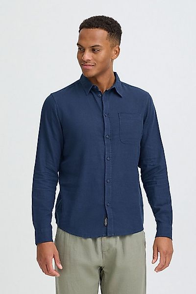Blend Leinenhemd BHLinex Stilvolles Langarmhemd aus Leinenmix mit Brusttasc günstig online kaufen