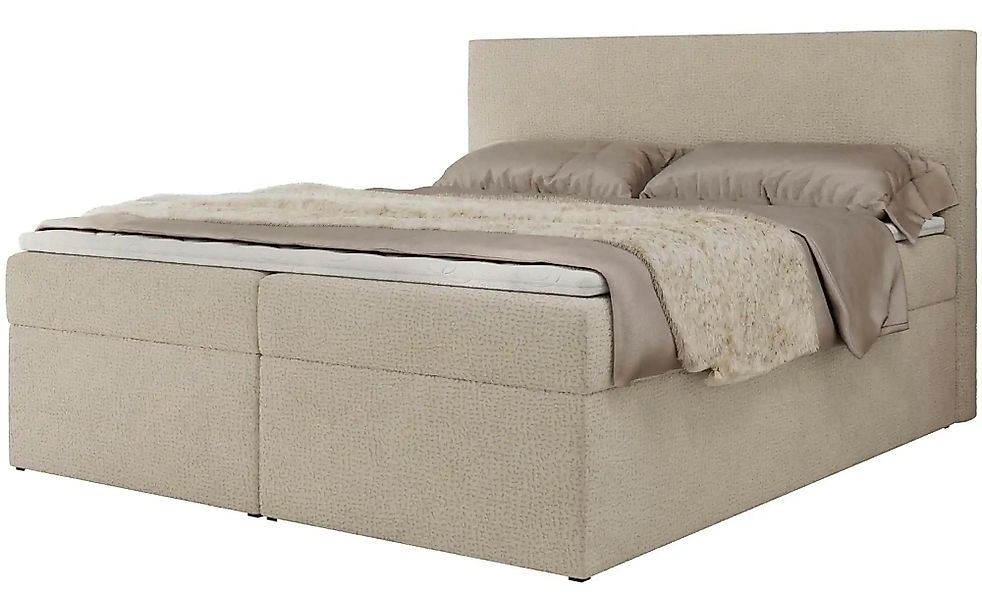 Boxbett mit Bettkasten Jaguar ¦ beige ¦ Maße (cm): B: 144 H: 119 Betten > K günstig online kaufen