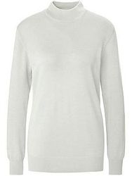 Stehbund-Pullover Modell Sabrina Peter Hahn weiss günstig online kaufen