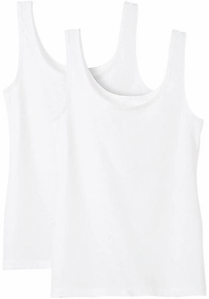 CALIDA Tanktop "Natural Benefit" 2er Pack, Rundhals-Ausschnitt, Single Jers günstig online kaufen