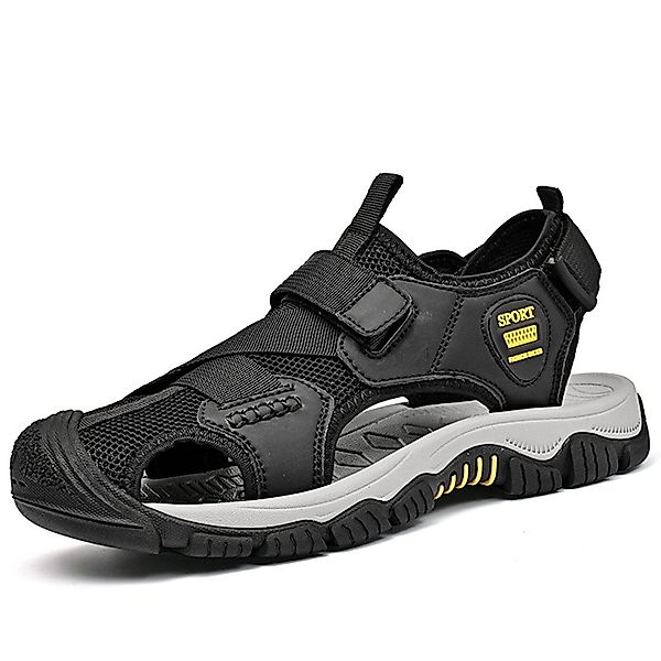 HUSK'SWARE Outdoorsandale (Leder-Mesh-Sandalen mit Klettverschluss, Komfort günstig online kaufen
