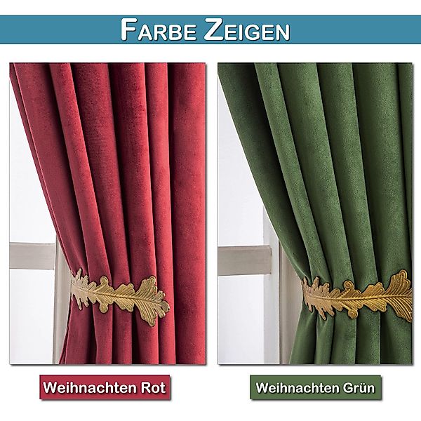 Jibenhome Vorhang Samtvorhang mit Kräuselband, Weich günstig online kaufen