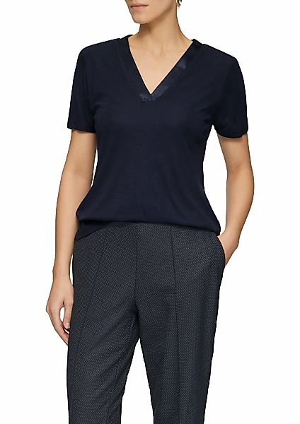 s.Oliver BLACK LABEL T-Shirt mit satiniertem günstig online kaufen