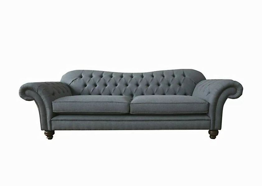 Xlmoebel Sofa Große Chesterfield Polster-Sofas Design Luxus 4-Sitzer Stoffs günstig online kaufen