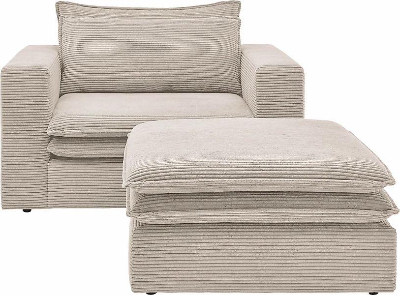 Places of Style Polstersessel »PIAGGE«, (2 tlg.), Hochwertiger Cord, Lovese günstig online kaufen
