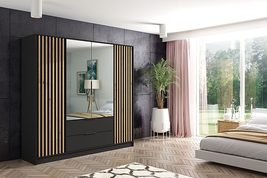 ALTDECOR Drehtürenschrank NERA (Kleiderschrank Garderobenschrank mit günstig online kaufen