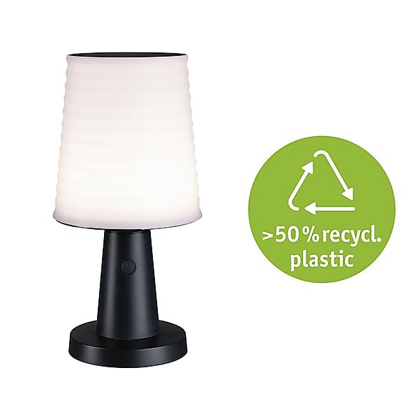 Paulmann "Solar LED Tischleuchte Ilanga IP44 2700K 125lm Anthrazit" günstig online kaufen