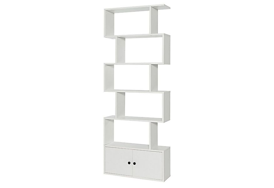 COSTWAY Bücherregal 6 Ebenen Standregal, 183 x 70 x 23 cm, aus Holz günstig online kaufen