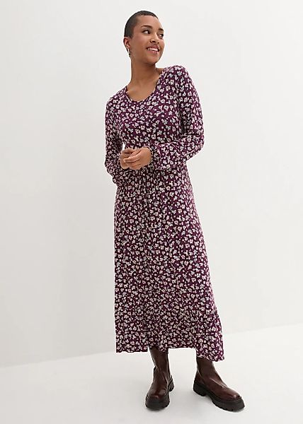 bonprix Jerseykleid "Jerseykleid aus fließendem Viskose-Mix" für vielseitig günstig online kaufen