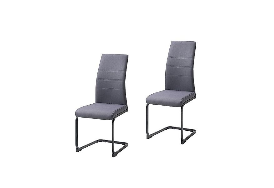 HTI-Living Freischwinger Schwingstuhl SallyP Grau (Set, 2 St), Freischwinge günstig online kaufen