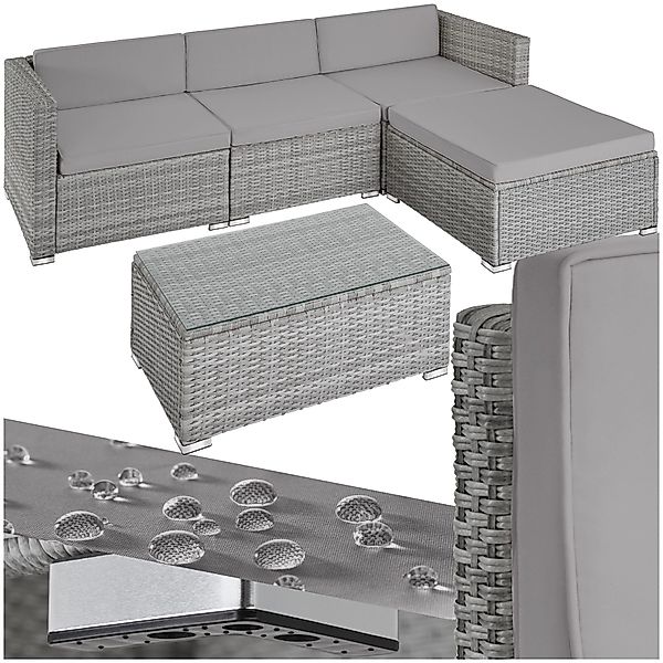 tectake Loungeset Rattan Lounge, (Set., 1-tlg), günstig online kaufen