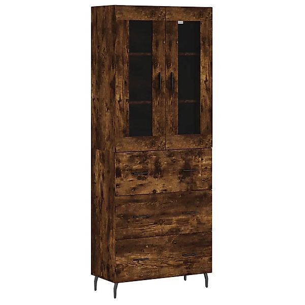 vidaXL Highboard Räuchereiche 69,5x34x180 cm Holzwerkstoff 3198422 günstig online kaufen
