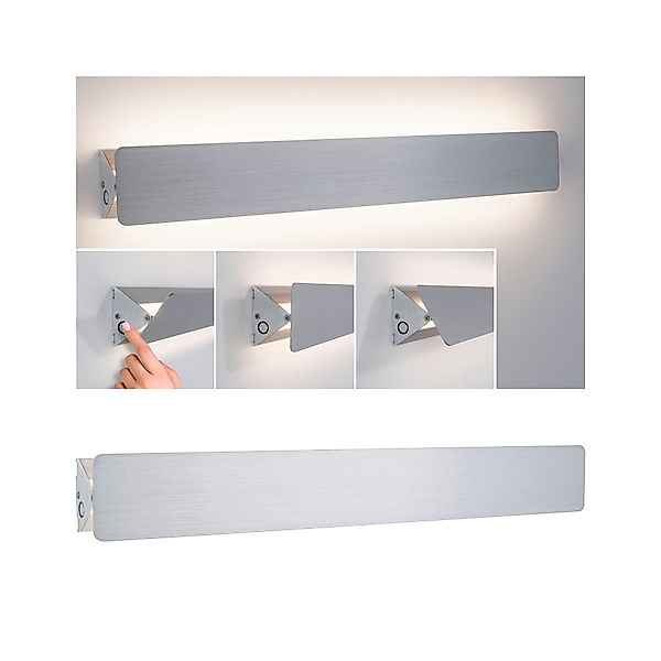 Paulmann "LED Wandleuchte Katla 2700K 580lm 230V 12W Alu gebürstet" günstig online kaufen