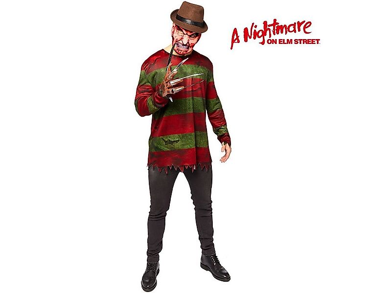 Riethmüller GmbH Kostüm Freddy Krueger inkl. Maske & Handschuh für Erwachse günstig online kaufen