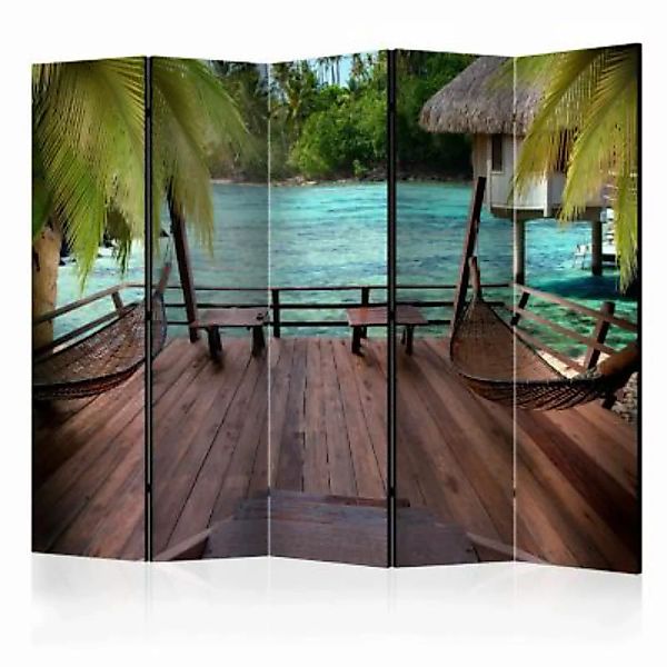 artgeist Paravent Summer rest II [Room Dividers] grün-kombi Gr. 225 x 172 günstig online kaufen
