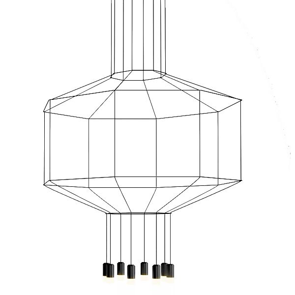 Vibia - Wireflow 0299 LED Pendelleuchte - schwarz RAL 9005/lackiert/LxBxH 1 günstig online kaufen