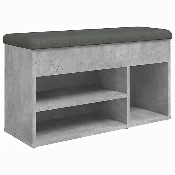 vidaXL Sitzbank Schuhbank Betongrau 82x32x45,5 cm günstig online kaufen
