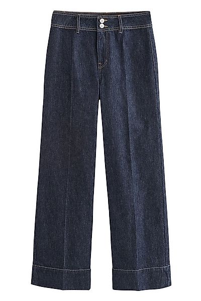 Next Weite Jeans Jeans mit weitem Bein und doppeltem Knopf, Petite (1-tlg) günstig online kaufen