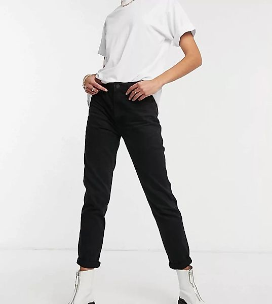 Bershka Tall – Schwarze Mom-Jeans günstig online kaufen