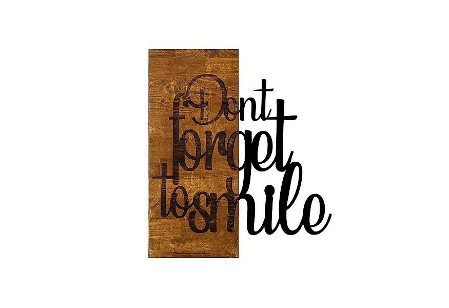 Wallity Wanddekoobjekt 50% WOOD (Thickness: 3 cm) / 50% METAL, 47 x 58 cm L günstig online kaufen