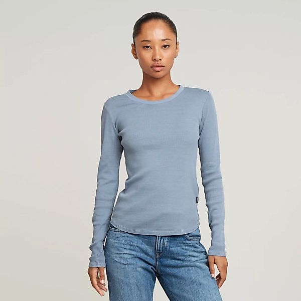 G-STAR Langarmshirt "Tops Overdyed slim", im Overdyed-Look günstig online kaufen
