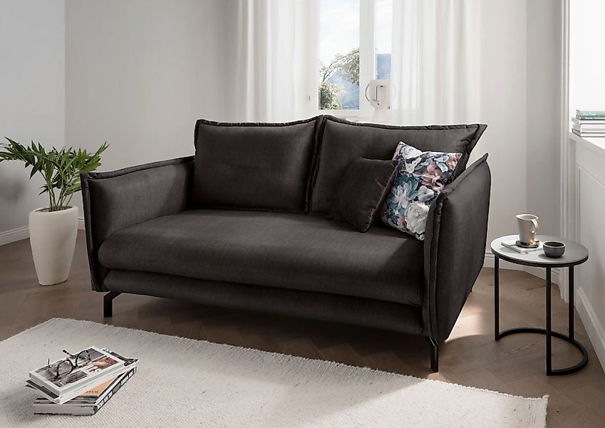 Home affaire 3-Sitzer "LAVA Breite 198 cm, modern und elegant, aktuelle Kis günstig online kaufen