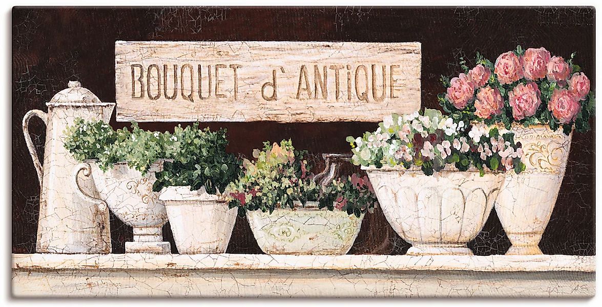 Artland Wandbild "Antike Sträuße" Vasen & Töpfe 1 Stk. tlg. als Alubild, Ou günstig online kaufen