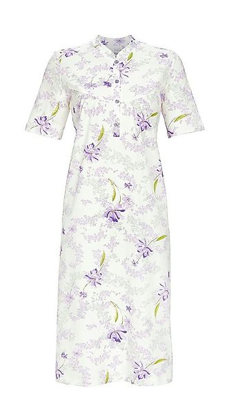 Ringella Nachthemd mit Blumenmuster, Stehkragen und Knopfleiste gekräuselte günstig online kaufen