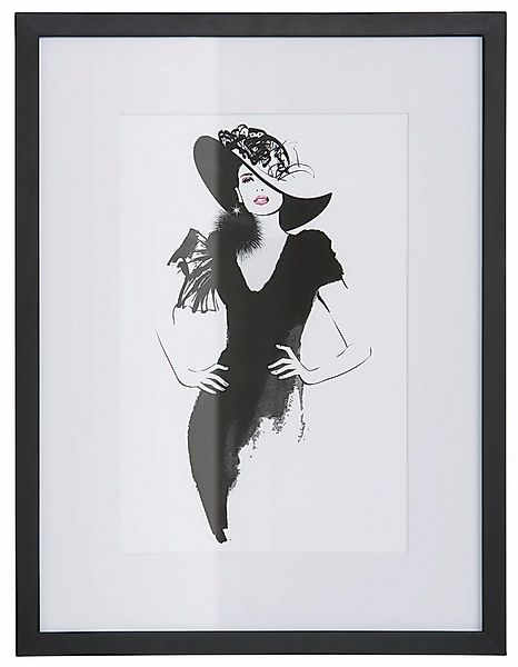 OTTO home Bild mit Rahmen Skizze Hollywood, Bilder von Frauen, Fashion, Fra günstig online kaufen