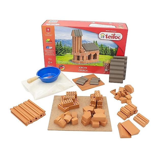 teifoc Kirche, Kapelle Steinbaukasten, (Kreativset, 70 St., Bastelset), Kre günstig online kaufen
