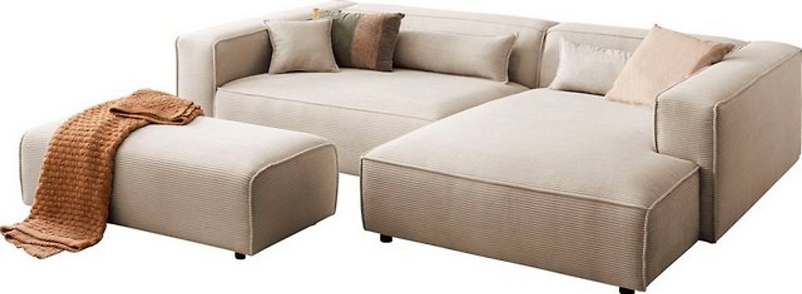 LeGer Home by Lena Gercke Polsterecke PIARA XXL, L-Form mit Schlaffunktion, günstig online kaufen