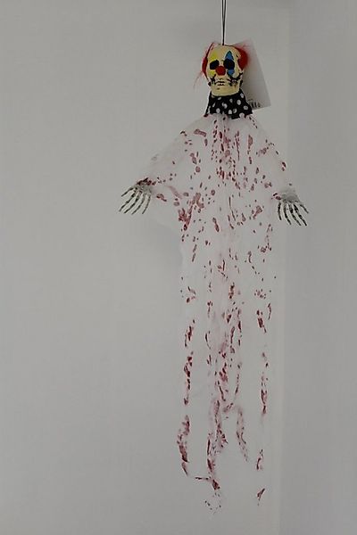 CEPEWA Dekofigur Halloween Dekoration Hänger "Böser Clown" ca 80 x 65 cm günstig online kaufen