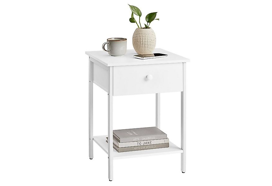VASAGLE Nachttisch (1-St), Beistelltisch mit Schublade und Ablage, einfache günstig online kaufen