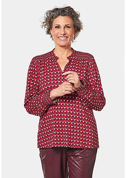 GOLDNER Langarmbluse Jerseybluse mit modischen Smok-Details günstig online kaufen