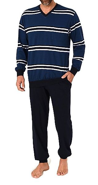 Normann Pyjama Normann Herren Schlafanzug lang mit Bündchen - auch in Überg günstig online kaufen