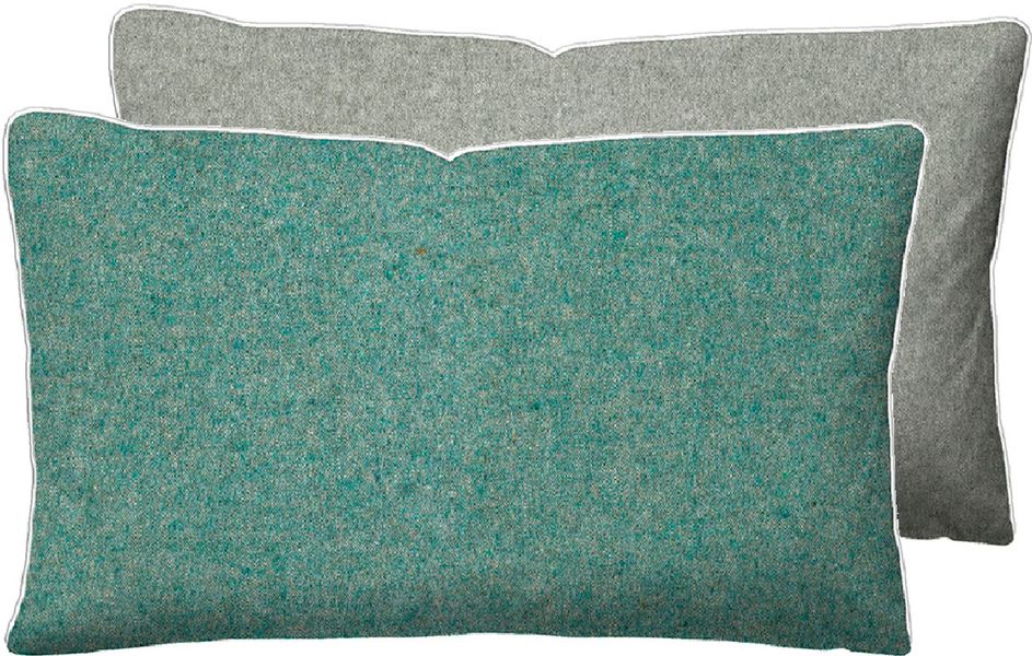 Biberna Kissenbezug "Hermal Flanell mit Reißverschluss, Melange-Optik, Wend günstig online kaufen