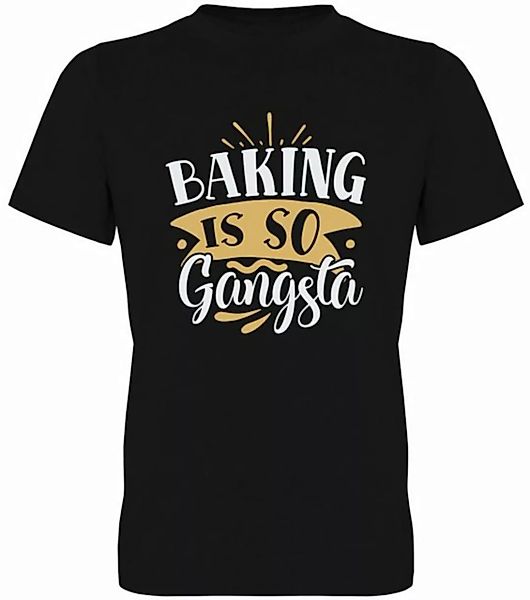 G-graphics T-Shirt Baking is so Gangsta Herren T-Shirt, mit trendigem Front günstig online kaufen