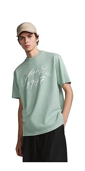Dior Print-Shirt Dior Handwritten Christian T-Shirt, Relaxed Fit Blue Cotto günstig online kaufen