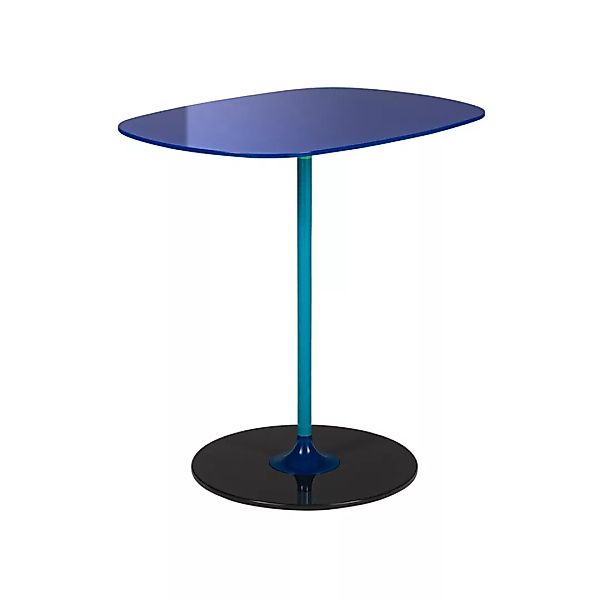 Kartell - Thierry Alto Beistelltisch H 45cm - blau/lackiert/LxBxH 50x33x50c günstig online kaufen