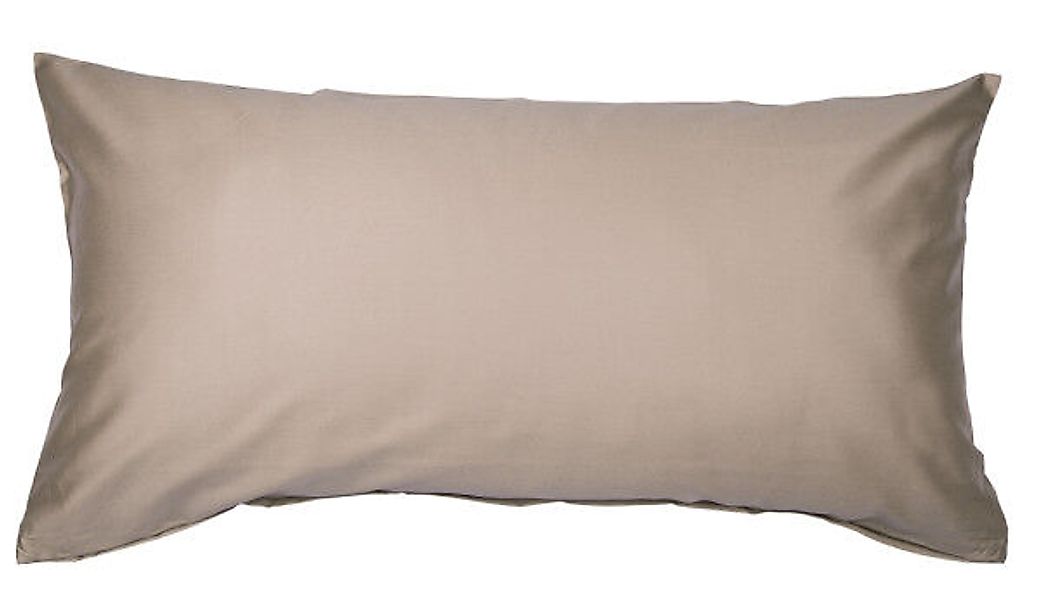 Janine Janine Mako-Satin Bettwäsche Colors 31001 taupe Größe:  60x40 cm günstig online kaufen