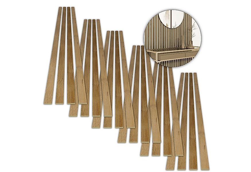 acous Wandpaneel Spar-Set Stix FSC® Premium Echtholzfurnier (selbstklebend) günstig online kaufen