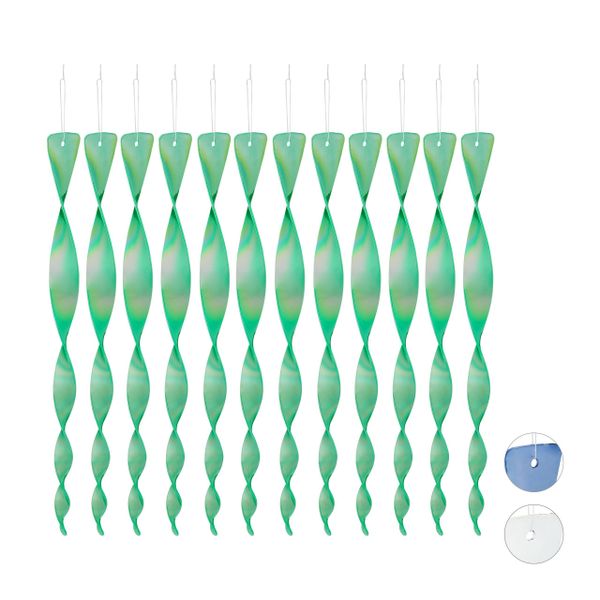 relaxdays Gartenzaun Vogelabwehr Spirale 12er Set, günstig online kaufen