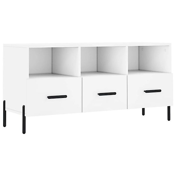 vidaXL TV-Schrank Weiß 102x36x50 cm Holzwerkstoff 829044 günstig online kaufen