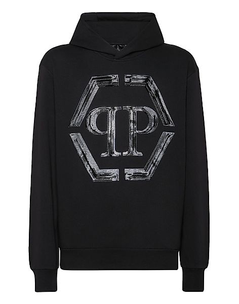 PHILIPP PLEIN Sweatshirt "Hexagon Mit Schmucksteinen" günstig online kaufen