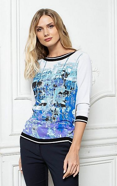 Passioni 3/4 Arm-Pullover mit Strassdetails günstig online kaufen