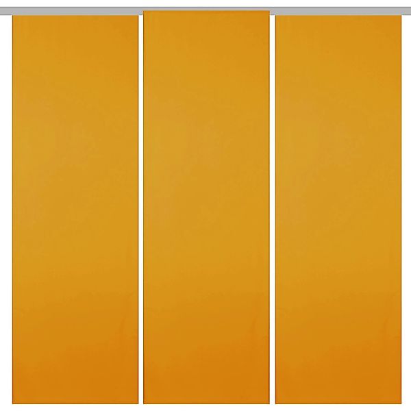 Bestgoodies Flächenvorhang Ellen 3er Pack Hellorange günstig online kaufen