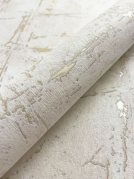 Newroom Vliestapete, Creme Tapete Modern Beton günstig online kaufen