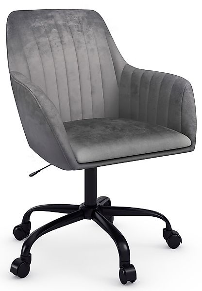 INOSIGN Bürostuhl Perry2, eleganter Samtstuhl, schwarzes günstig online kaufen