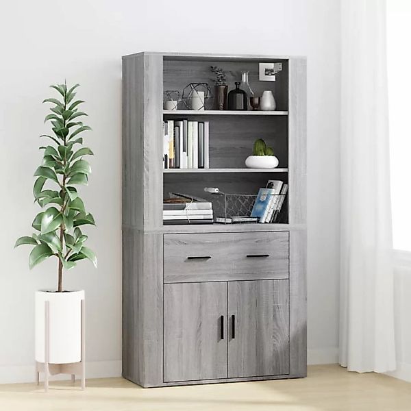 Vidaxl Highboard Grau Sonoma Holzwerkstoff günstig online kaufen